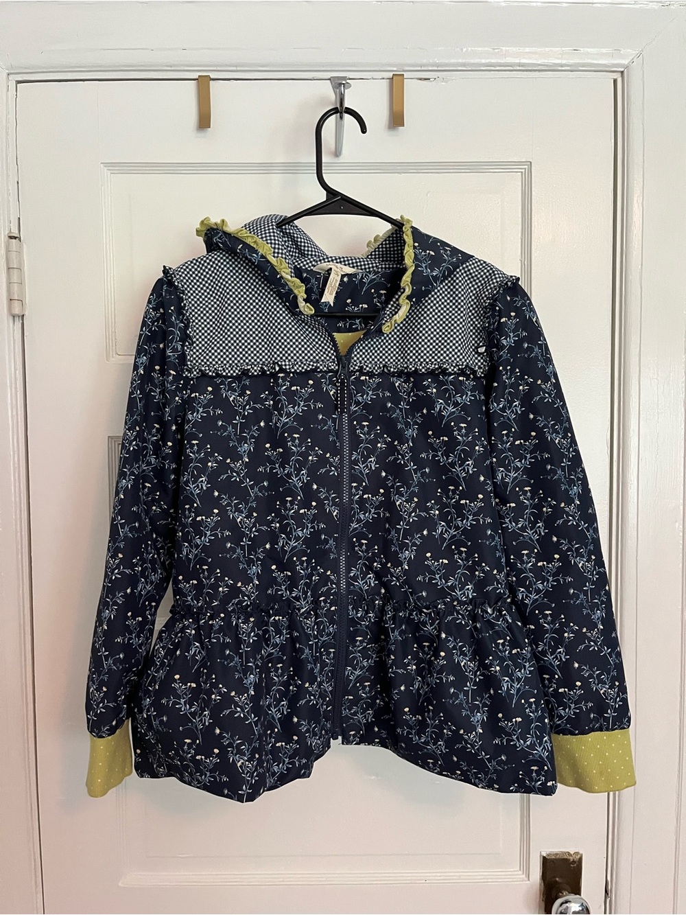 Matilda Jane Enchanted Garden Wildflower Bouquet Blue Floral Jacket Girls Sz 16